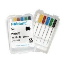 Pilniki K /ręczne 6szt. Poldent