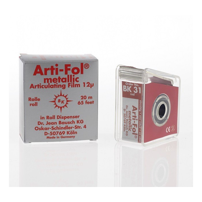 Kalka Arti-Fol Metallic Shimstock 12µ BK31 czerwona