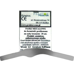 Paski metalowe profilowane do formówki 30szt.