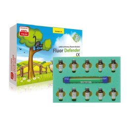 Fluor Defender MAXI 10x1ml - Lakier ochronny z fluorem dla dzieci