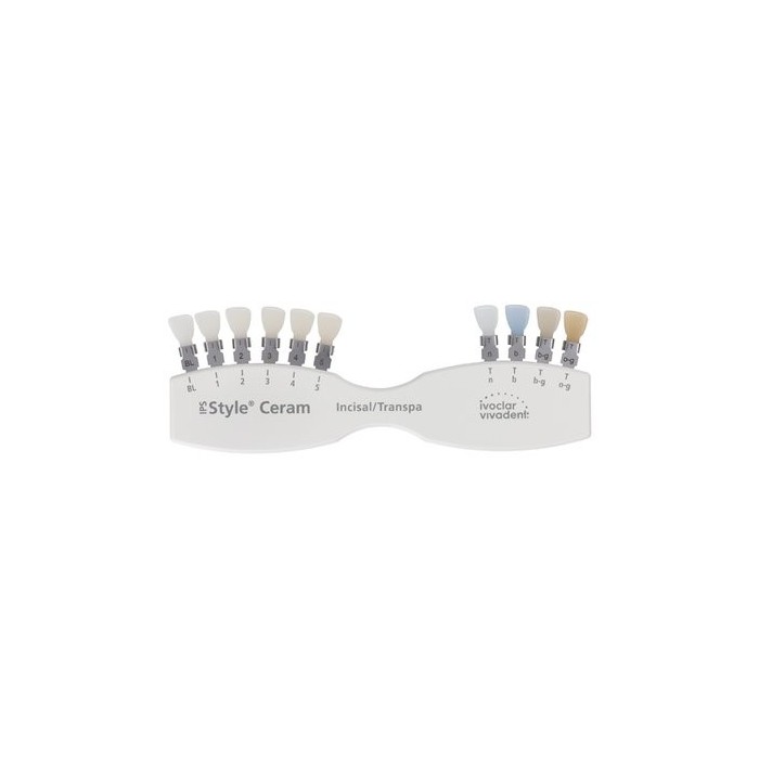 IPS Style Ceram Shade Guide Incisal/Transpa - kolornik