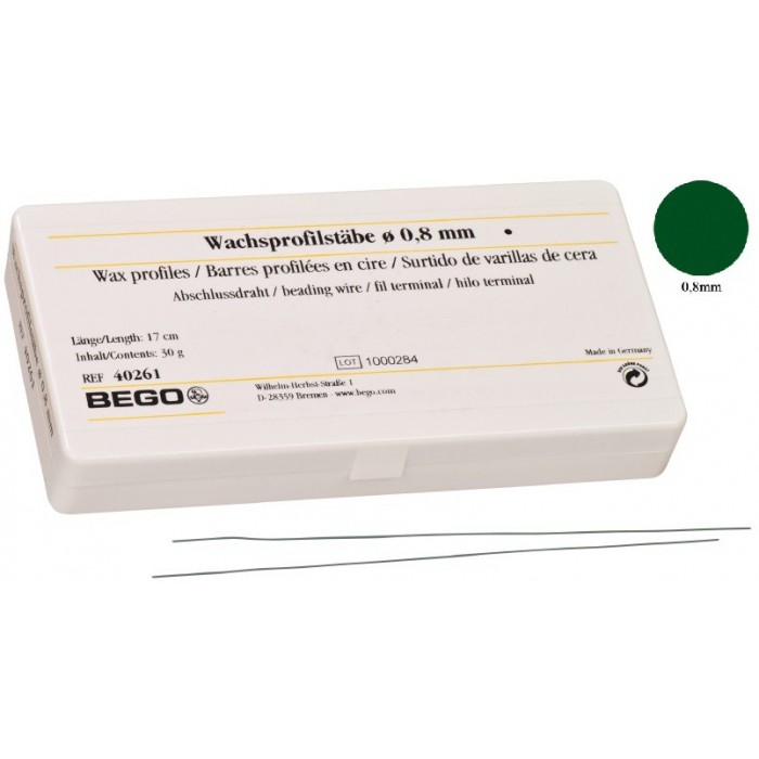 Bego wosk profilowy w pałeczkach 0,8mm 30g 40261