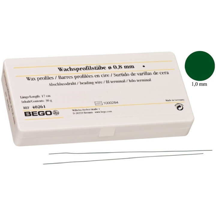 Bego wosk profilowy w pałeczkach 1,0mm 40g 40263