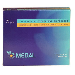 Torebki do sterylizacji Medal 57mm x 100mm 200szt.