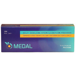 Torebki do sterylizacji Medal 90mm x 230mm 200szt.