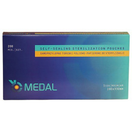 Torebki do sterylizacji Medal 190mm x 330mm 200szt.