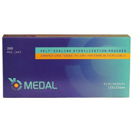 Torebki do sterylizacji Medal 135mm x 250mm 200szt.
