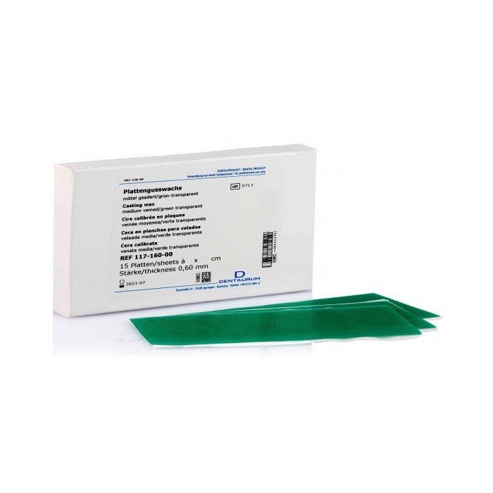 Dentaurum płytka woskowa gładka 0,6mm 15szt. 114-460-00