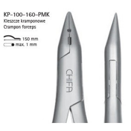 Klezcze kramponowe wąskie Chifa KP-100-160-PMK