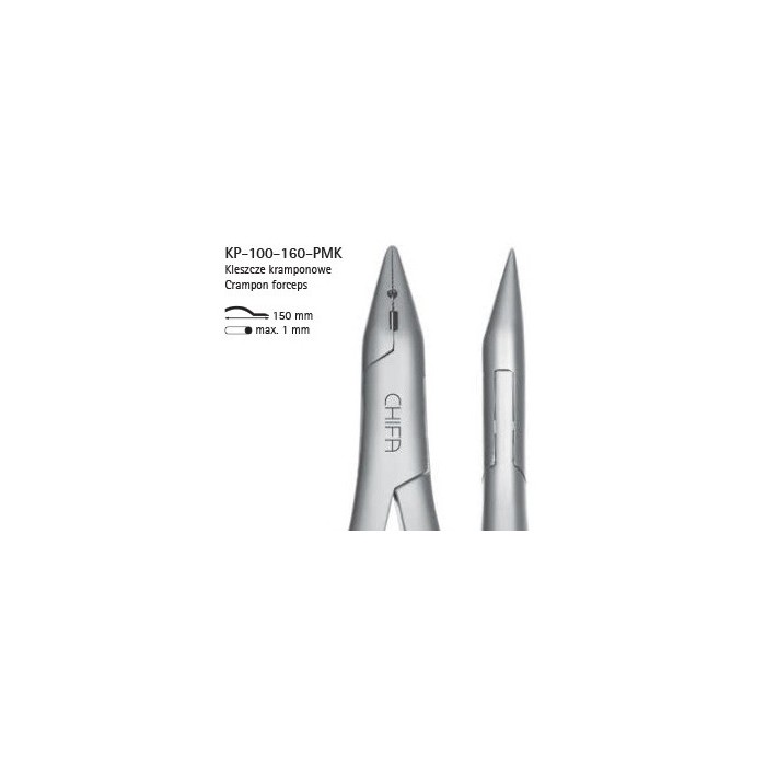 Klezcze kramponowe wąskie Chifa KP-100-160-PMK