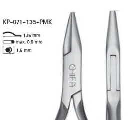 Kleszcze wklęsło-wypukłe Chifa KP-071-135-PMK