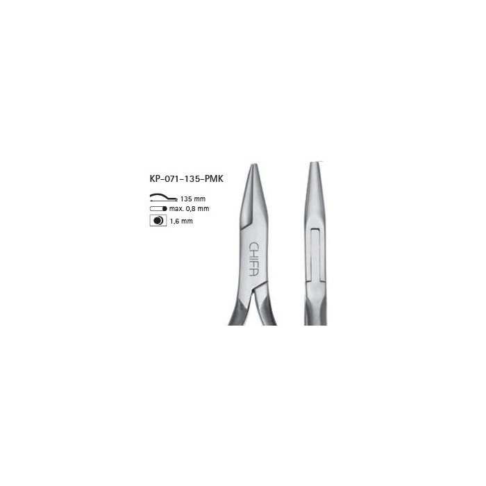 Kleszcze wklęsło-wypukłe Chifa KP-071-135-PMK