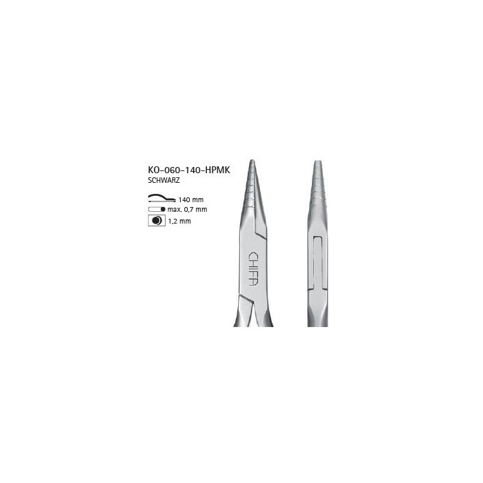Kleszcze Schwarz wklęsło-wypukłe Chifa KP-060-140-HPMK