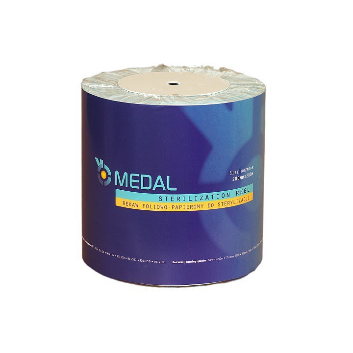 Rękaw foliowo-papierowy do sterylizacji Medal 200mm x 200m