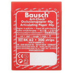 Kalka artykulacyjna Bausch BK62 40µ czerwona