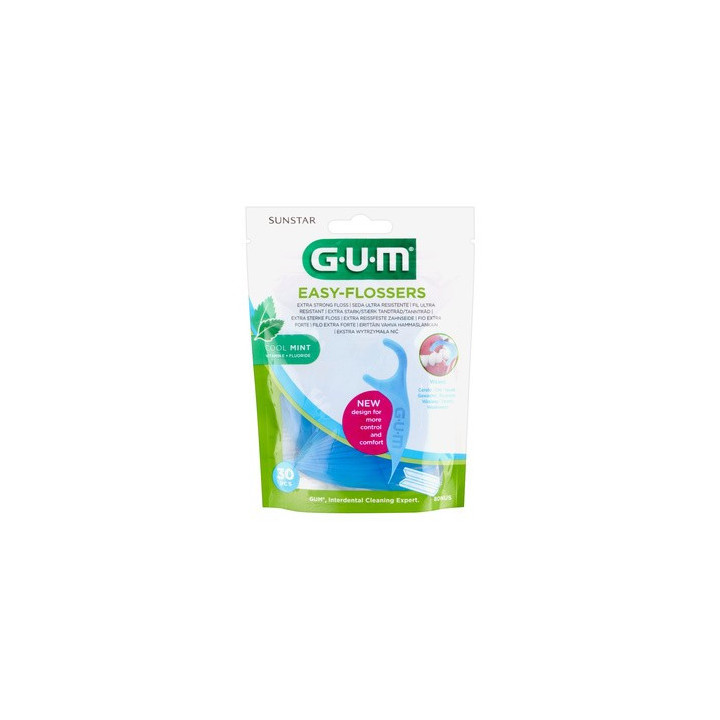 GUM EASY-FLOSSERS niciowykałaczki 30szt