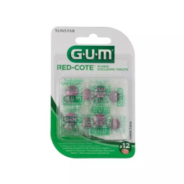 GUM RED-COTE tabletki wybarwiające płytkę nazębną 12szt