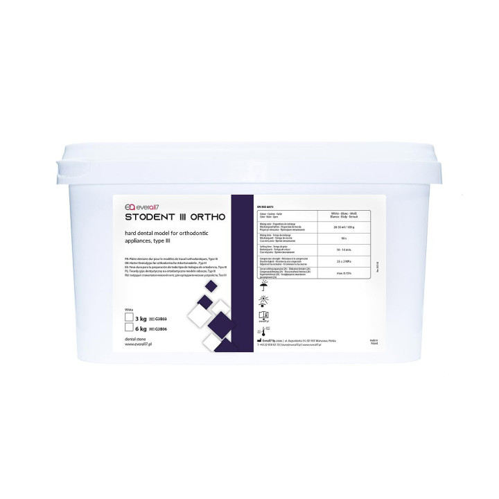Gips III klasy Stodent Ortho biały 6kg