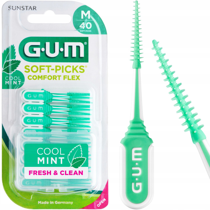 GUM SOFT-PICKS MINTY COMFORT FLEX szczoteczki międzyzębowe 40szt