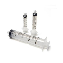 Strzykawka 3-częściowa LUER LOCK 100 szt (2ml oraz 3ml)