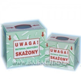 Pojemnik kartonowy na odpady medyczne / skażone 4L