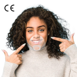 MOUTH SHIELD Transparentne osłonki na usta i nos L/XL 5szt.
