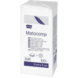 Kompresy niejałowe 5x5cm Matocomp