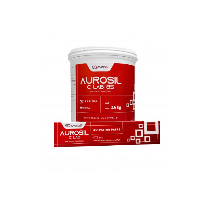 Aurosil C Lab 85 2,6kg + Activator Paste 60ml Everall7