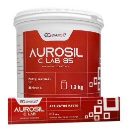 Aurosil C Lab 85 1,3kg + Activator Paste 60ml Everall7