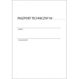 Paszport techniczny A5/p